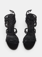 Gleamond | Women's High Heel Sandals with Open Toe and Wraparound Ankle Strap Gleamond