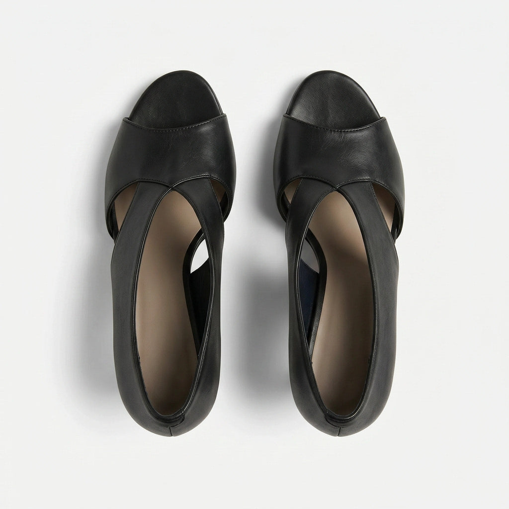 Gleamond | Women's Cut-Out Open Toe High Heel Sandals Gleamond