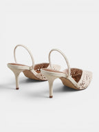 Gleamond | Women's Elegant Slingback Pointed Heels Gleamond