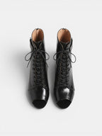 Gleamond | Women's Lace-Up High Heel Ankle Boots Gleamond
