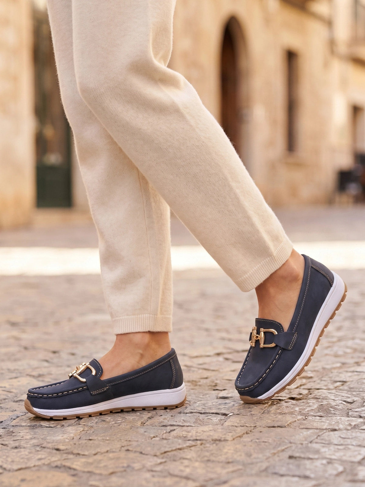 Gleamond | Women's Lightweight Slip On Loafers with Flat Sole Gleamond