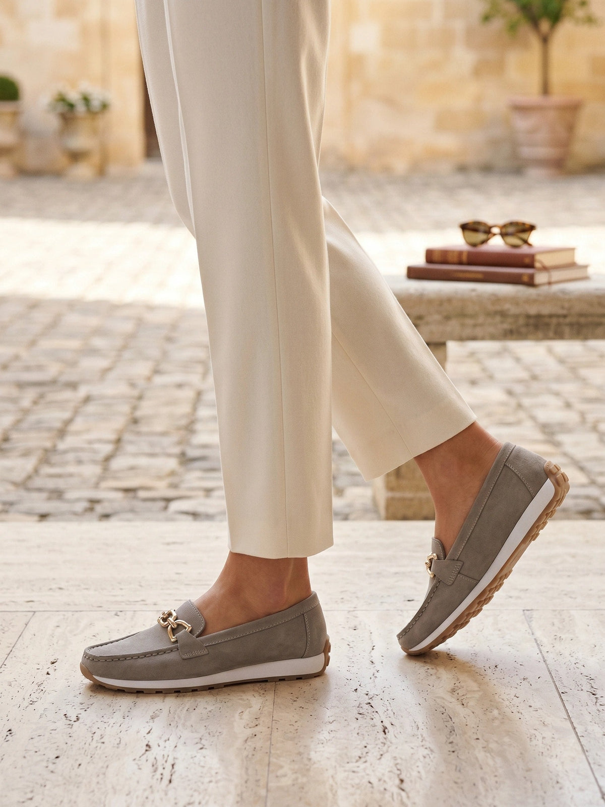 Gleamond | Women's Lightweight Slip On Loafers with Flat Sole Gleamond