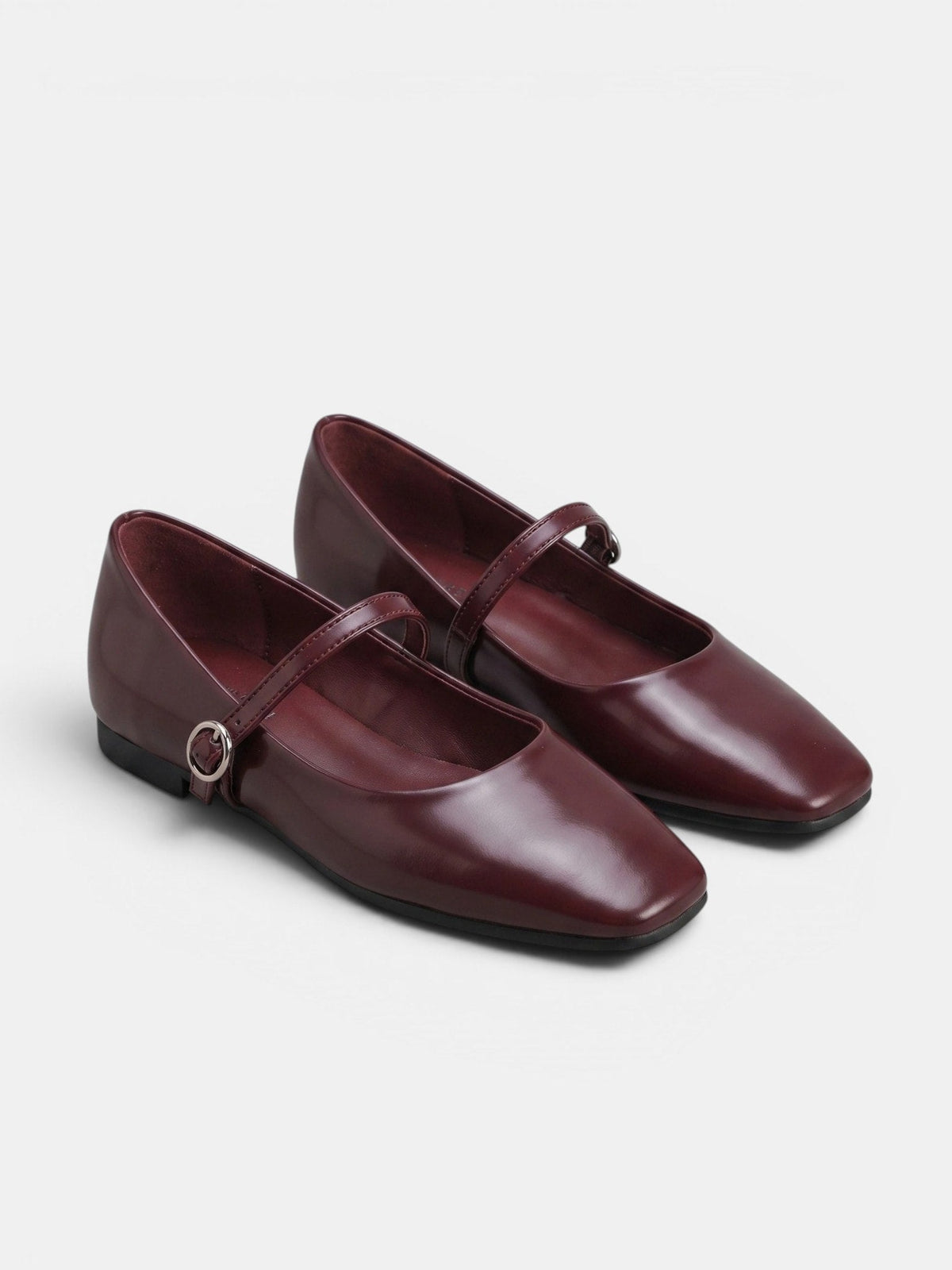 Gleamond | Women's Mary Jane Flat Shoes with Buckle Strap Gleamond