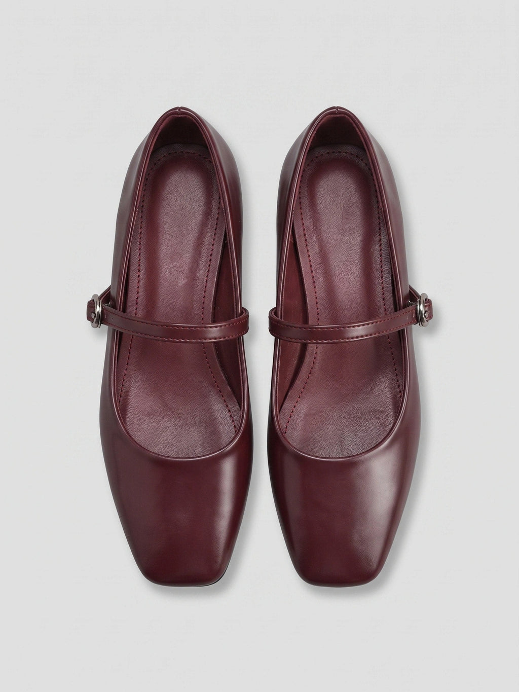 Gleamond | Women's Mary Jane Flat Shoes with Buckle Strap Gleamond
