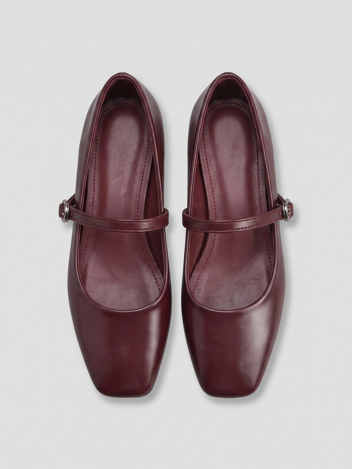 Gleamond | Women's Mary Jane Flat Shoes with Buckle Strap Gleamond
