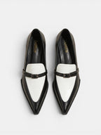 Gleamond | Women's Medium Block Heel Pointed Pumps Gleamond