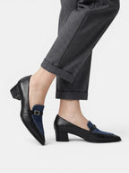 Gleamond | Women's Medium Block Heel Pointed Pumps Gleamond