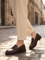 Gleamond | Women's Minimalist Low Heel Loafers Gleamond