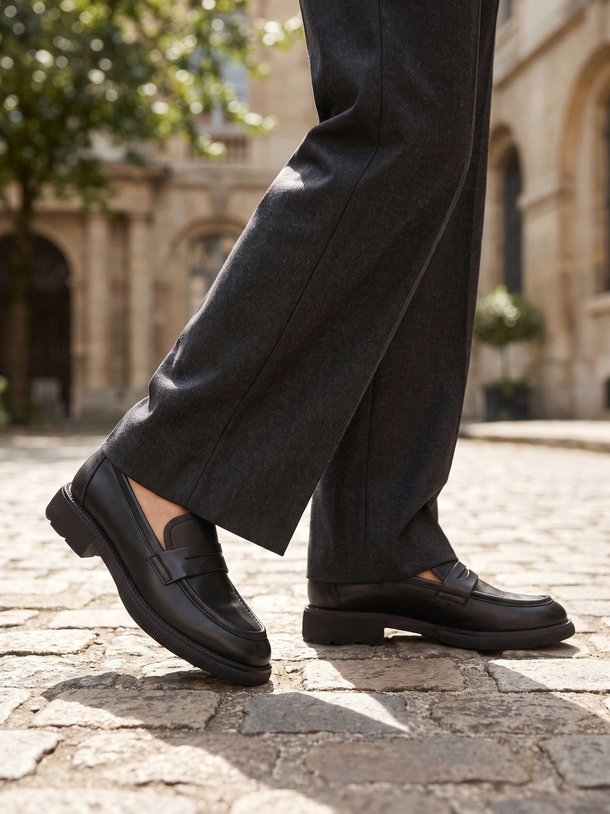Gleamond | Women's Minimalist Low Heel Loafers Gleamond