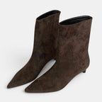 Gleamond | Women's Pointed Toe Low Heel Boots Gleamond
