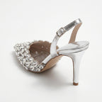 Gleamond | Women's Pointed Toe Wedding Slingback Shoes Gleamond