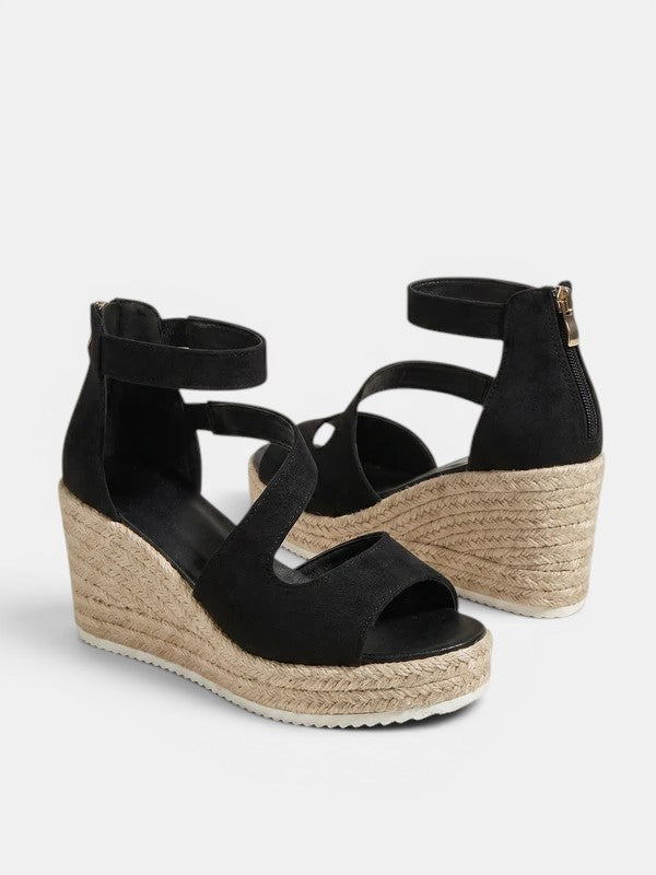 Gleamond | Women's Rope Wedge Platform Sandals Gleamond