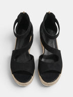 Gleamond | Women's Rope Wedge Platform Sandals Gleamond