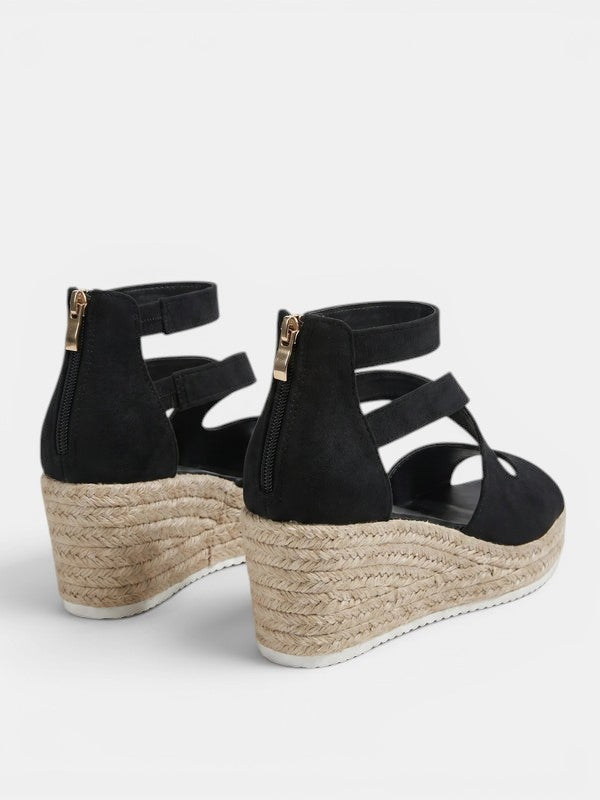 Gleamond | Women's Rope Wedge Platform Sandals Gleamond