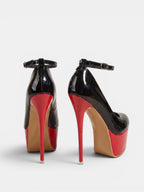 Gleamond | Women's Round Toe Platform High Heel Pumps Gleamond