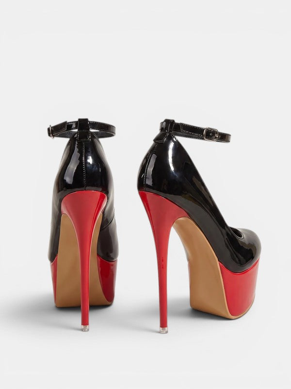 Gleamond | Women's Round Toe Platform High Heel Pumps Gleamond