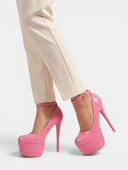 Gleamond | Women's Round Toe Platform High Heel Pumps Gleamond