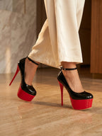 Gleamond | Women's Round Toe Platform High Heel Pumps Gleamond