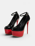 Gleamond | Women's Round Toe Platform High Heel Pumps Gleamond