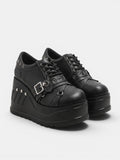 Gleamond | Women's Round Toe Platform Wedge Shoes Gleamond