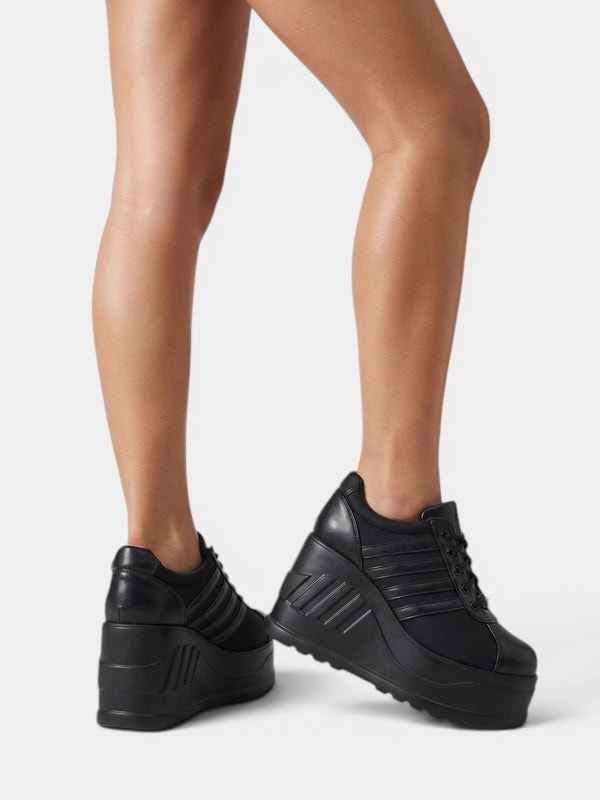 Gleamond | Women's Round Toe Platform Wedge Shoes Gleamond