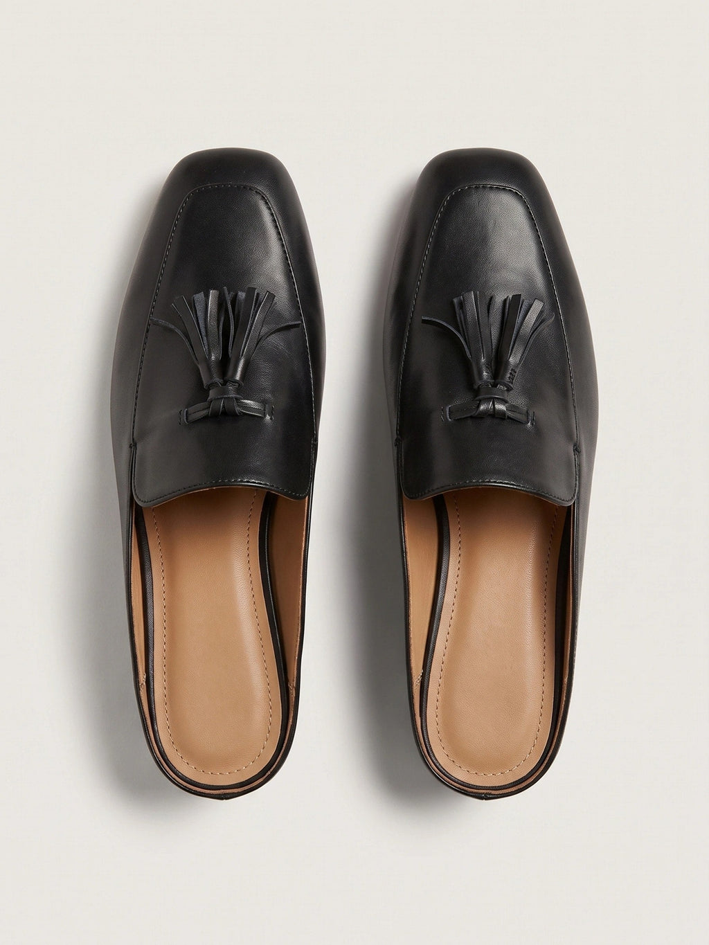 Gleamond | Women's Slip On Mule Loafers with Square Toe Gleamond