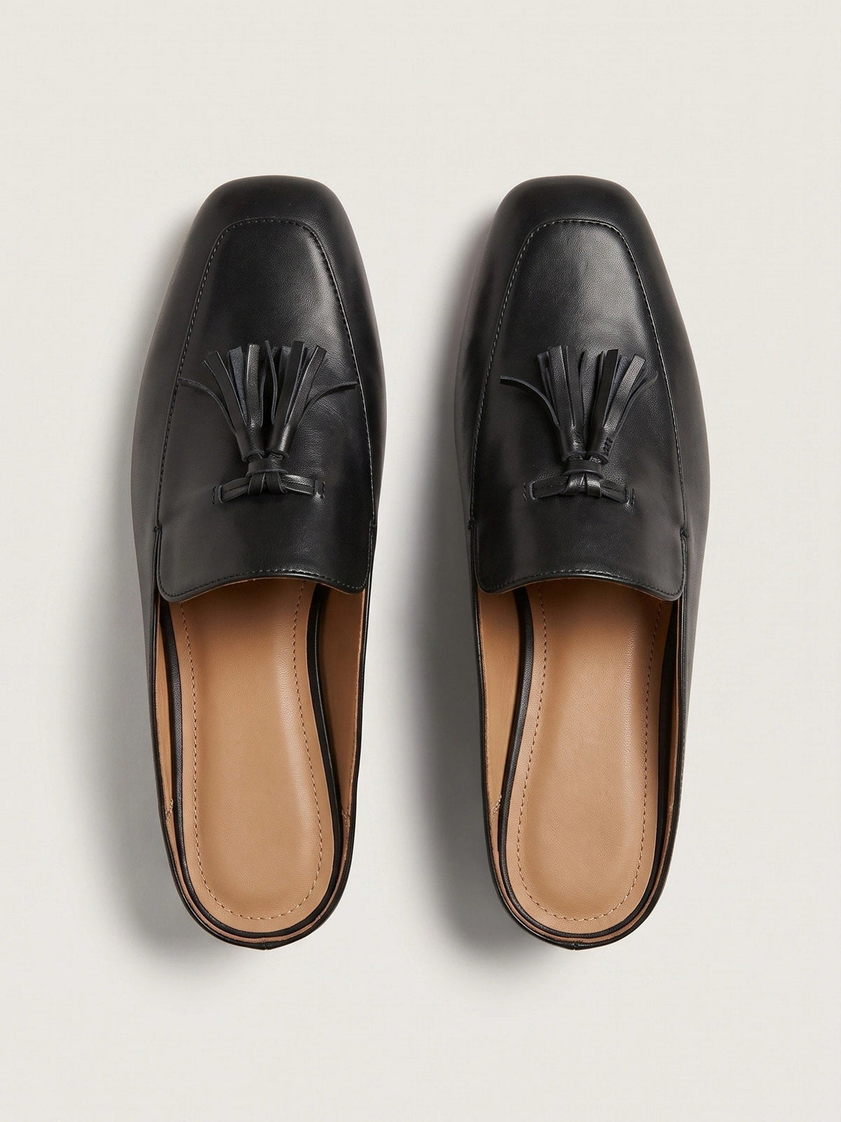 Gleamond | Women's Slip On Mule Loafers with Square Toe Gleamond