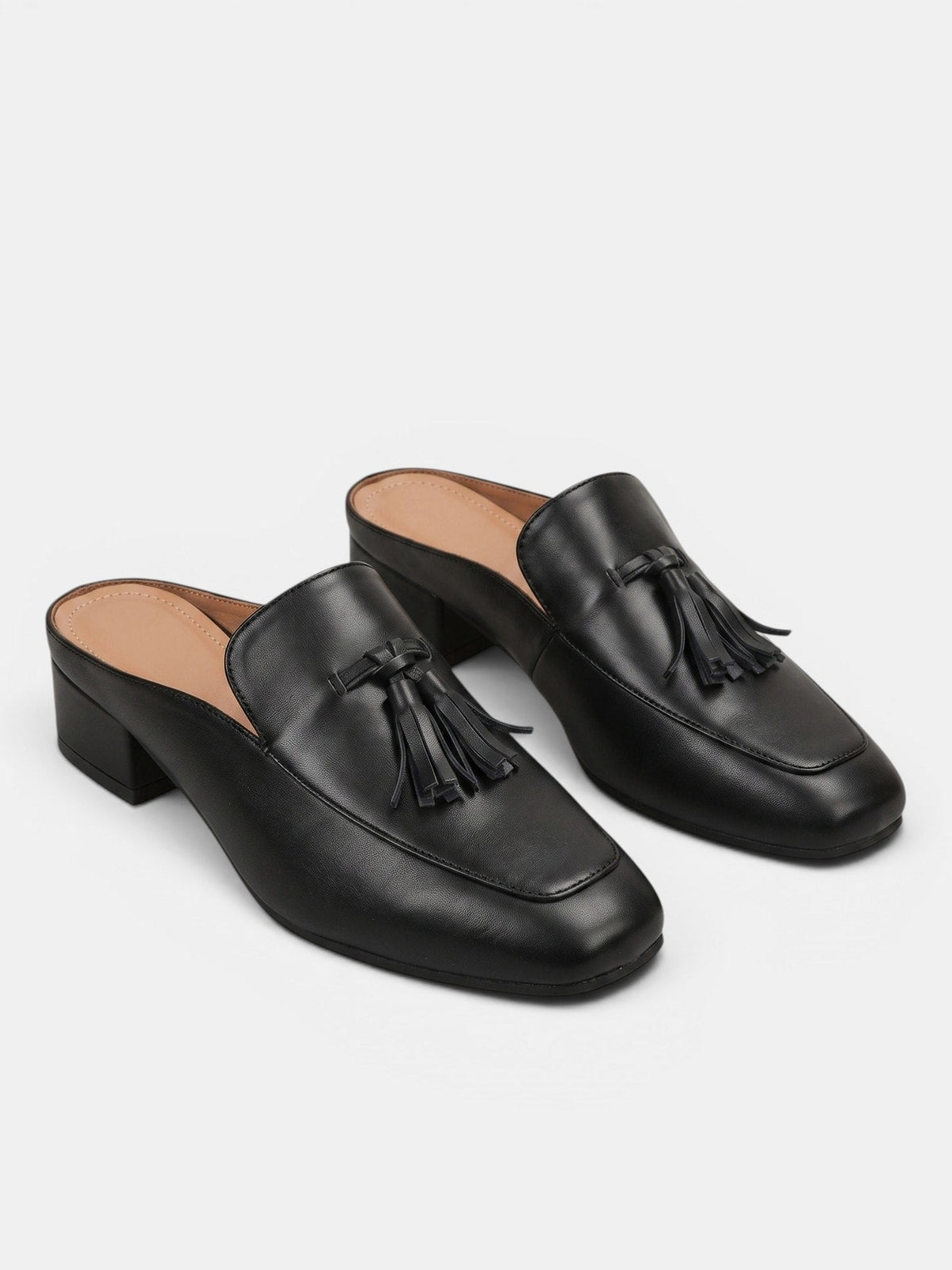 Gleamond | Women's Slip On Mule Loafers with Square Toe Gleamond