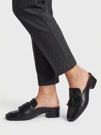 Gleamond | Women's Slip On Mule Loafers with Square Toe Gleamond
