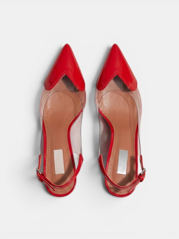 Gleamond | Women's Transparent Slingback High Heel Pumps Gleamond