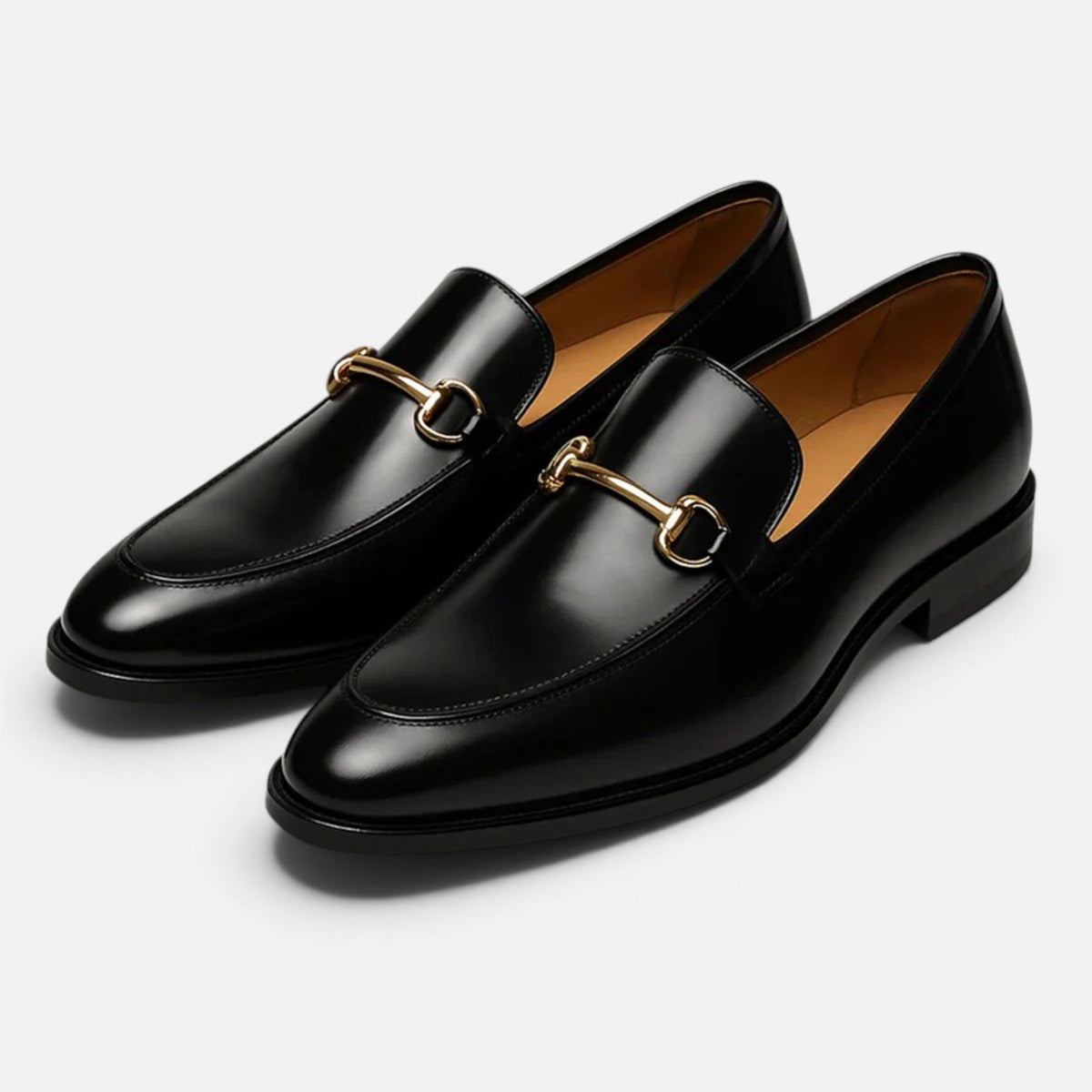 Savile Noir Men’s Faux Leather Loafers SnugBubs Australia