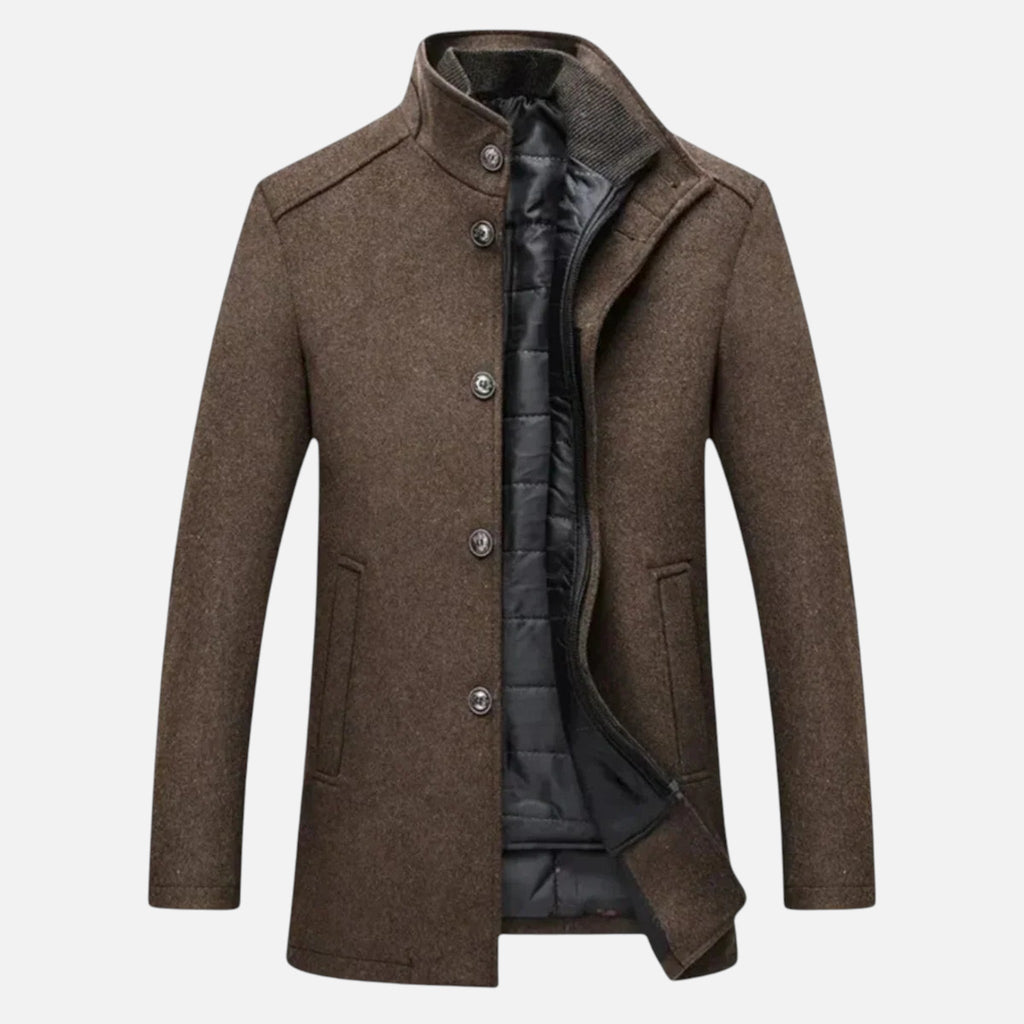 Heritage Wool-Blend Men’s Classic Overcoat SnugBubs Australia