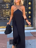 Breathable Elegant Crossed Maxi Dress for Effortless Style