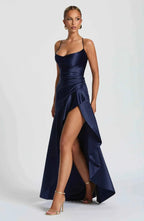Elegant Maxi Dress with Ruffled Hem