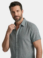 Men’s Cotton Linen Summer Shirt Lightweight Short Sleeve SnugBubs Australia