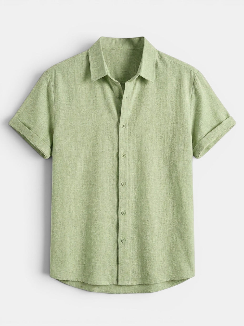 Men’s Cotton Linen Summer Shirt Lightweight Short Sleeve SnugBubs Australia