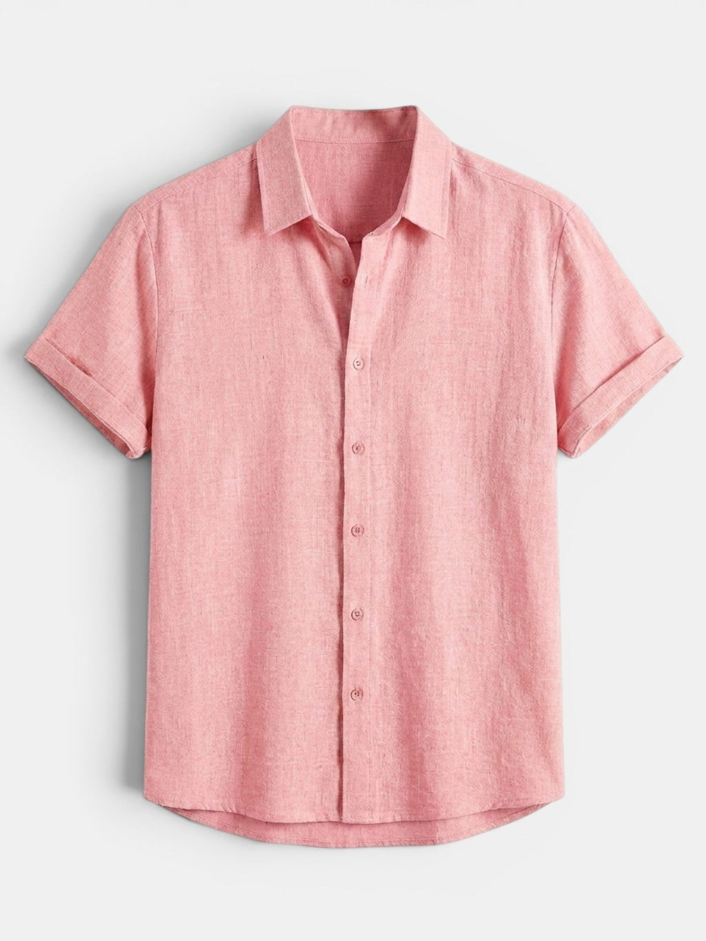 Men’s Cotton Linen Summer Shirt Lightweight Short Sleeve SnugBubs Australia