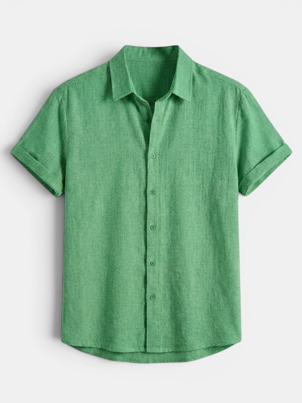 Men’s Cotton Linen Summer Shirt Lightweight Short Sleeve SnugBubs Australia