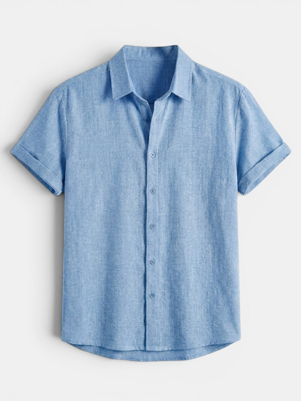 Men’s Cotton Linen Summer Shirt Lightweight Short Sleeve SnugBubs Australia