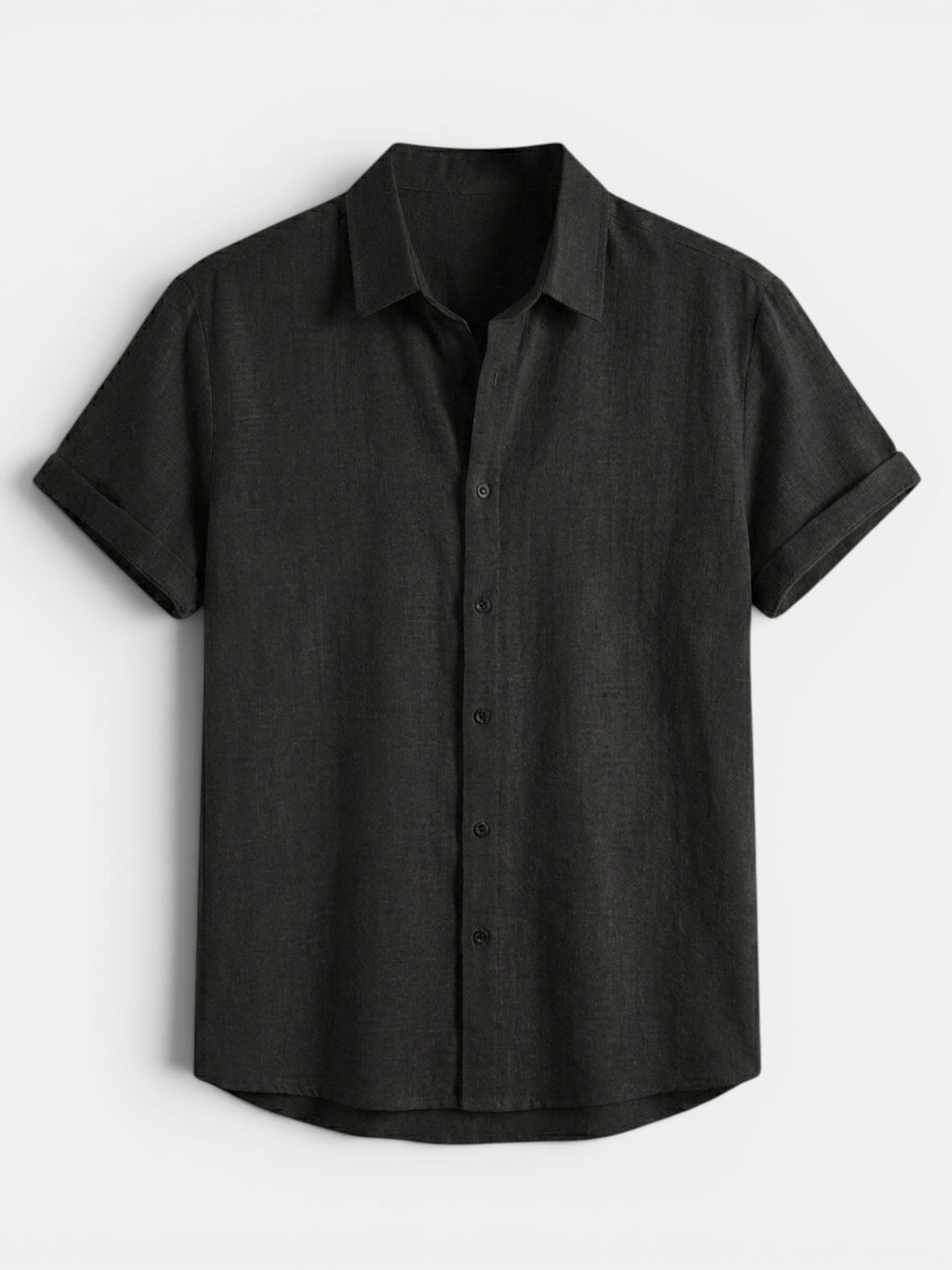 Men’s Cotton Linen Summer Shirt Lightweight Short Sleeve SnugBubs Australia