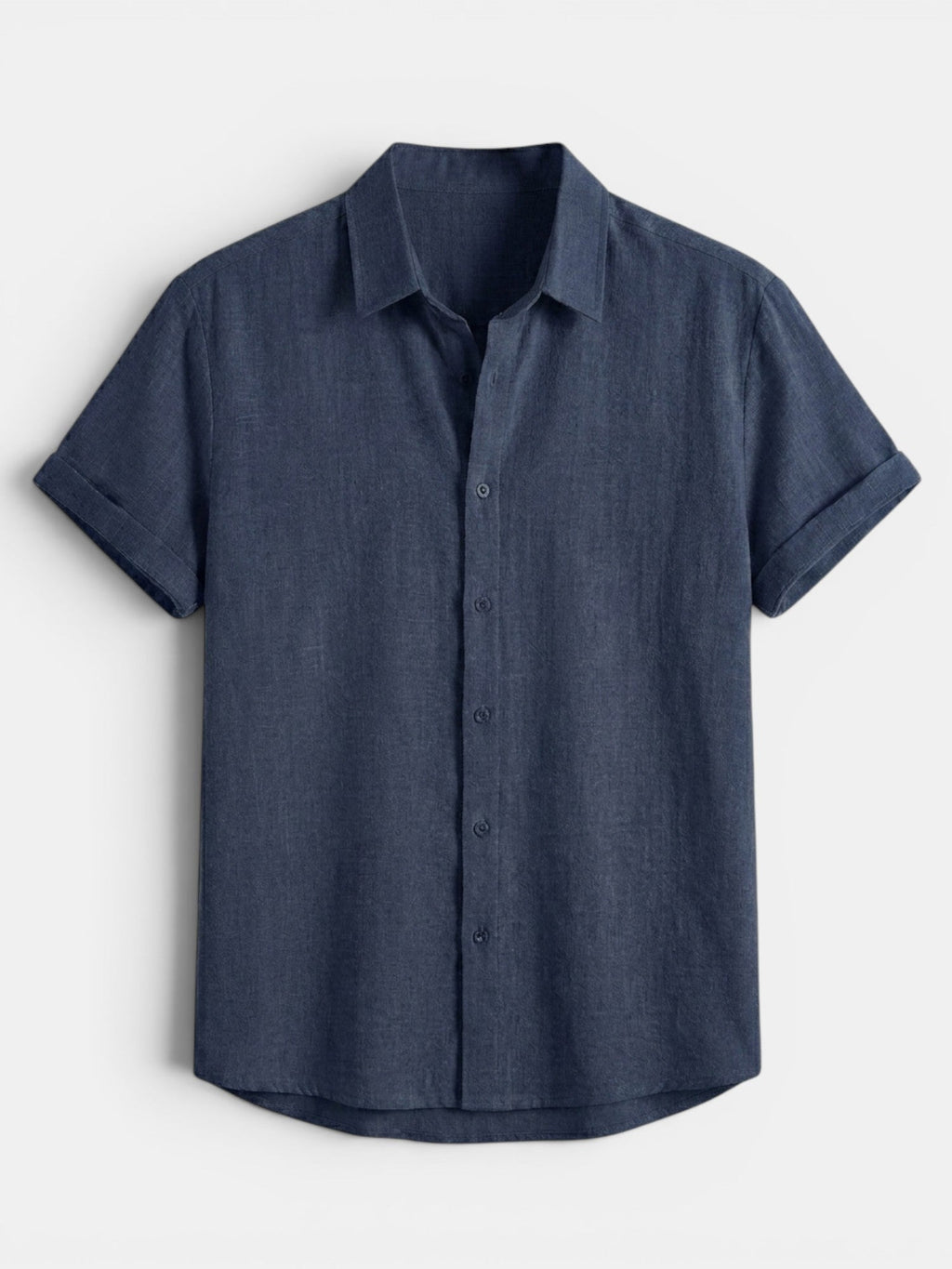 Men’s Cotton Linen Summer Shirt Lightweight Short Sleeve SnugBubs Australia