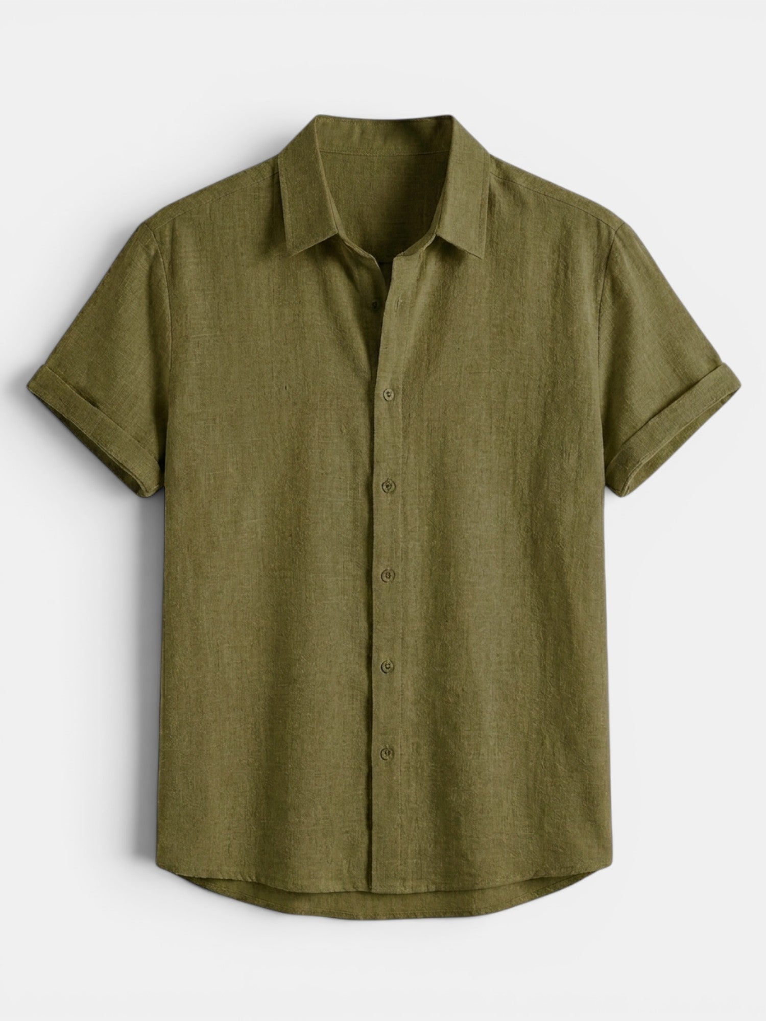 Men’s Cotton Linen Summer Shirt Lightweight Short Sleeve SnugBubs Australia