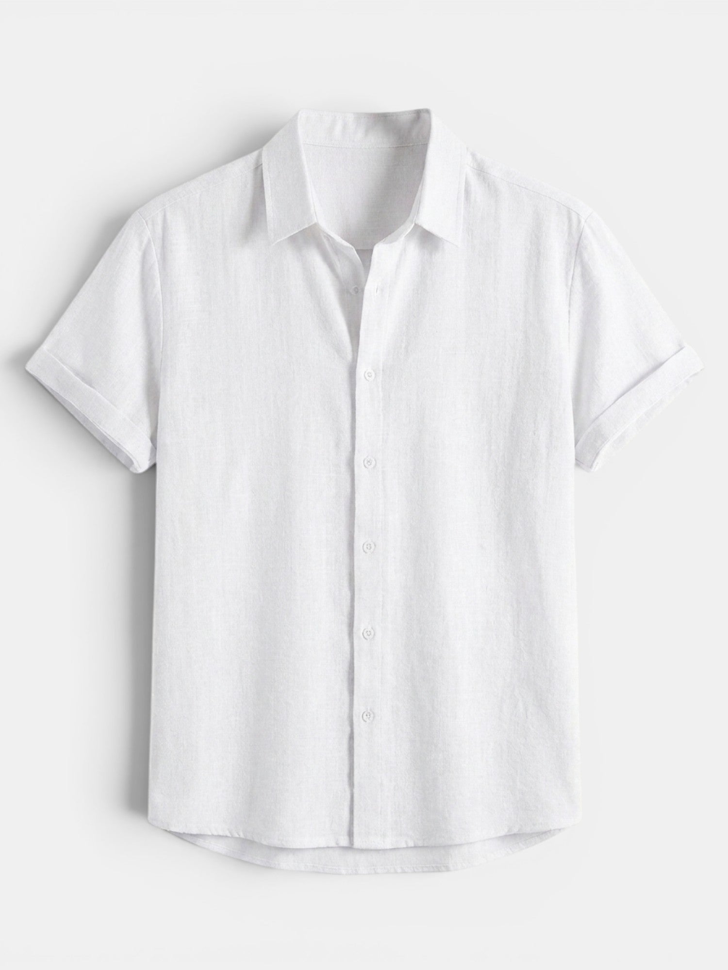 Men’s Cotton Linen Summer Shirt Lightweight Short Sleeve SnugBubs Australia