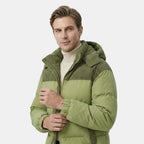 Men’s Hooded Puffer Jacket with Corduroy Winter Coat SnugBubs Australia