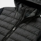 Men’s Hybrid Puffer Jacket Lightweight Hooded Winter Coat SnugBubs Australia