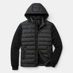 Men’s Hybrid Puffer Jacket Lightweight Hooded Winter Coat SnugBubs Australia