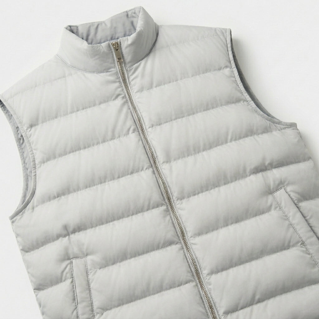 Men’s Lightweight Puffer Gilet Vest Sleeveless Winter Layer SnugBubs Australia