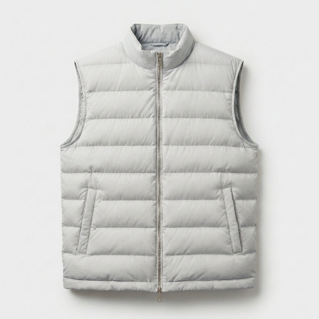 Men’s Lightweight Puffer Gilet Vest Sleeveless Winter Layer SnugBubs Australia