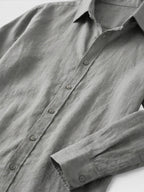 Men’s Linen Button Up Shirt Lightweight Summer Fit SnugBubs Australia
