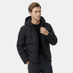 Men’s Quilted Puffer Jacket with Hood Lightweight Winter Coat SnugBubs Australia